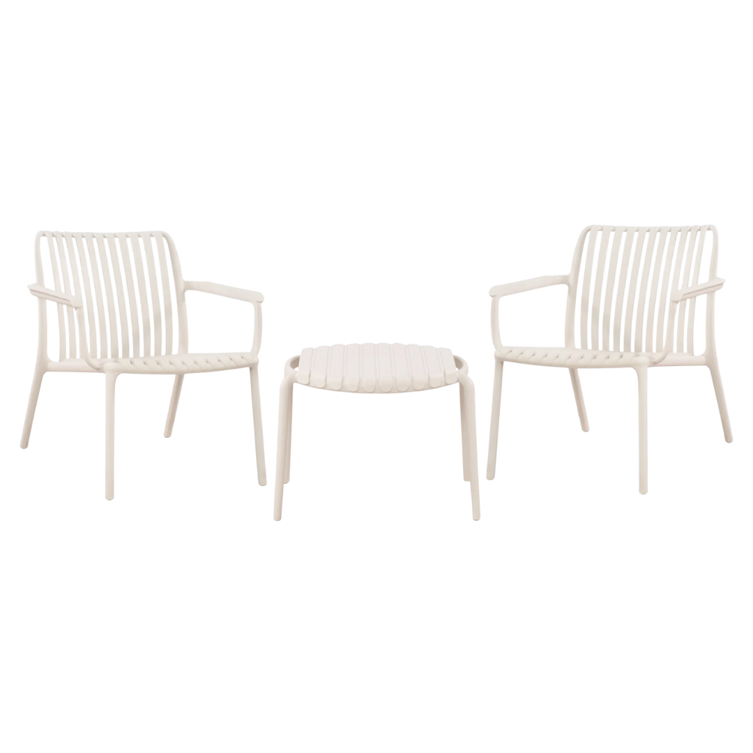 Upurata Lounge Set - 3 pcs. (Light Gray)