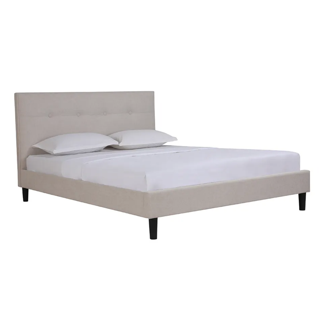 Queen Bed Justine - Beige