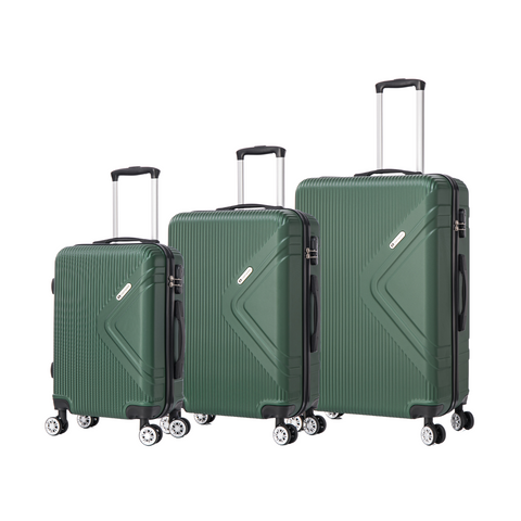Luggage Set 3 pcs. W / Wheel - Green