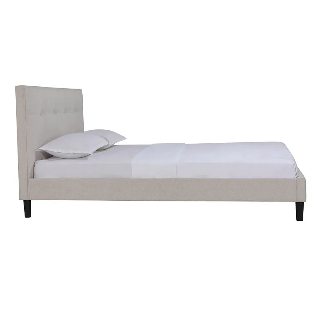 Queen Bed Justine - Beige