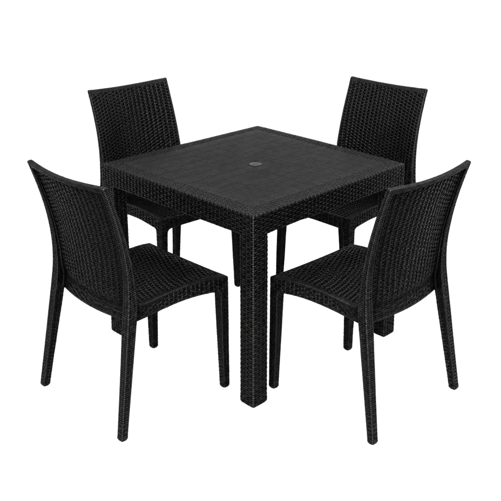 Protin Patio Set - 5 pcs. (Black)