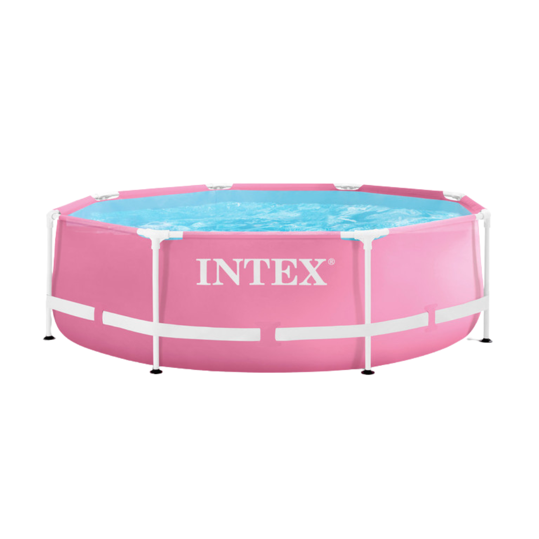 Intex - Pink Metal Frame Pool (8FT X 30IN)