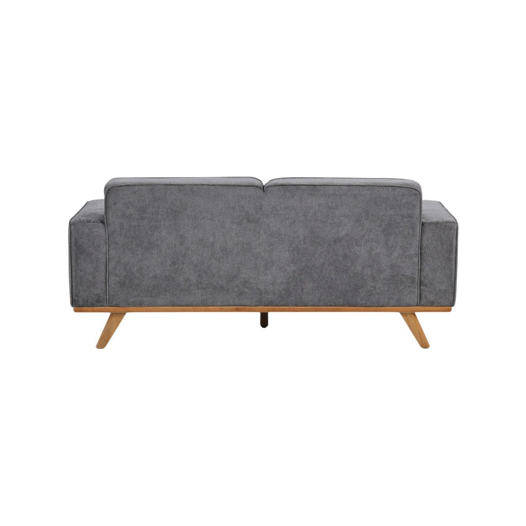 Nile 2-Seater Sofa - Gray/Natural Legs