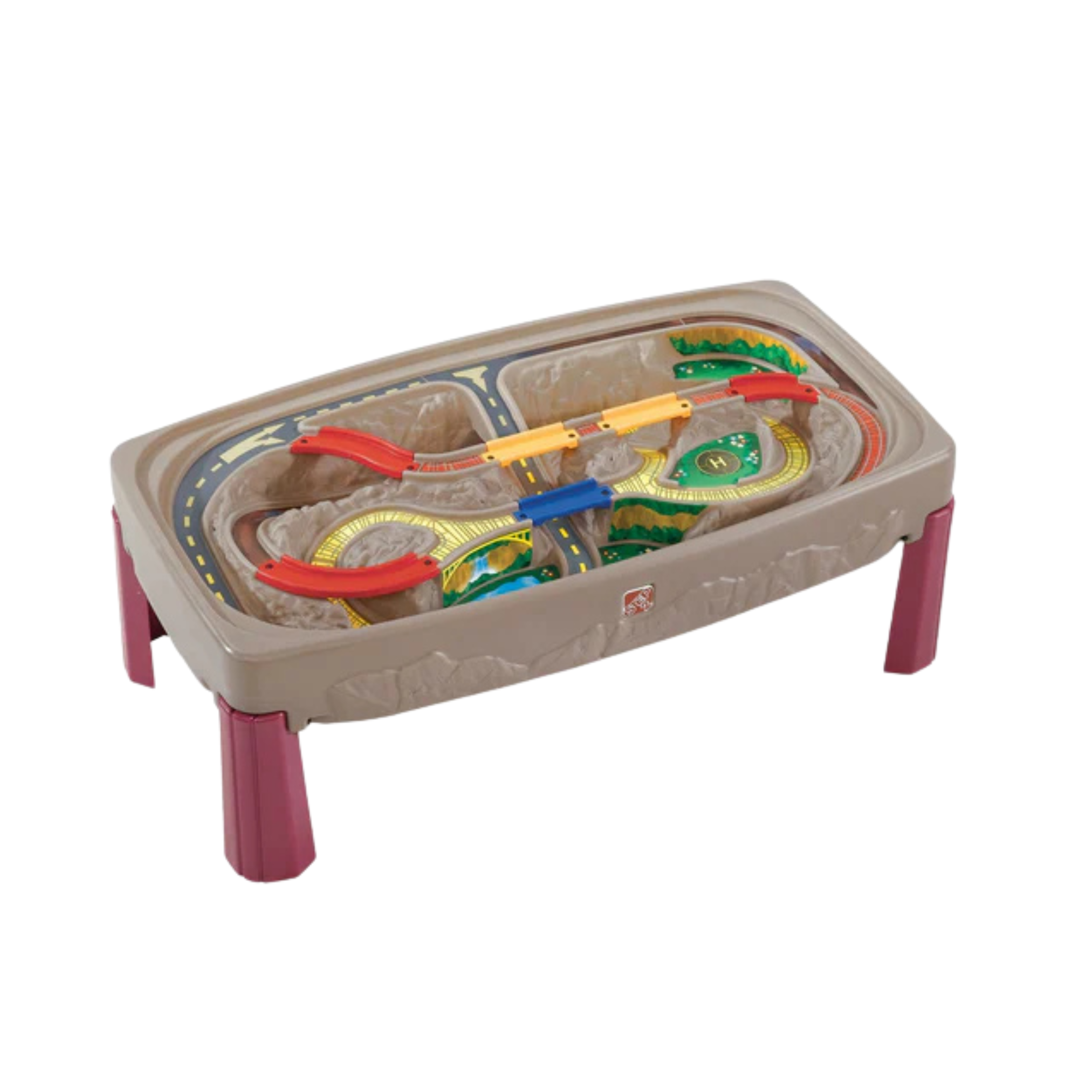 Step 2® Deluxe Canyon Road Train & Track Table