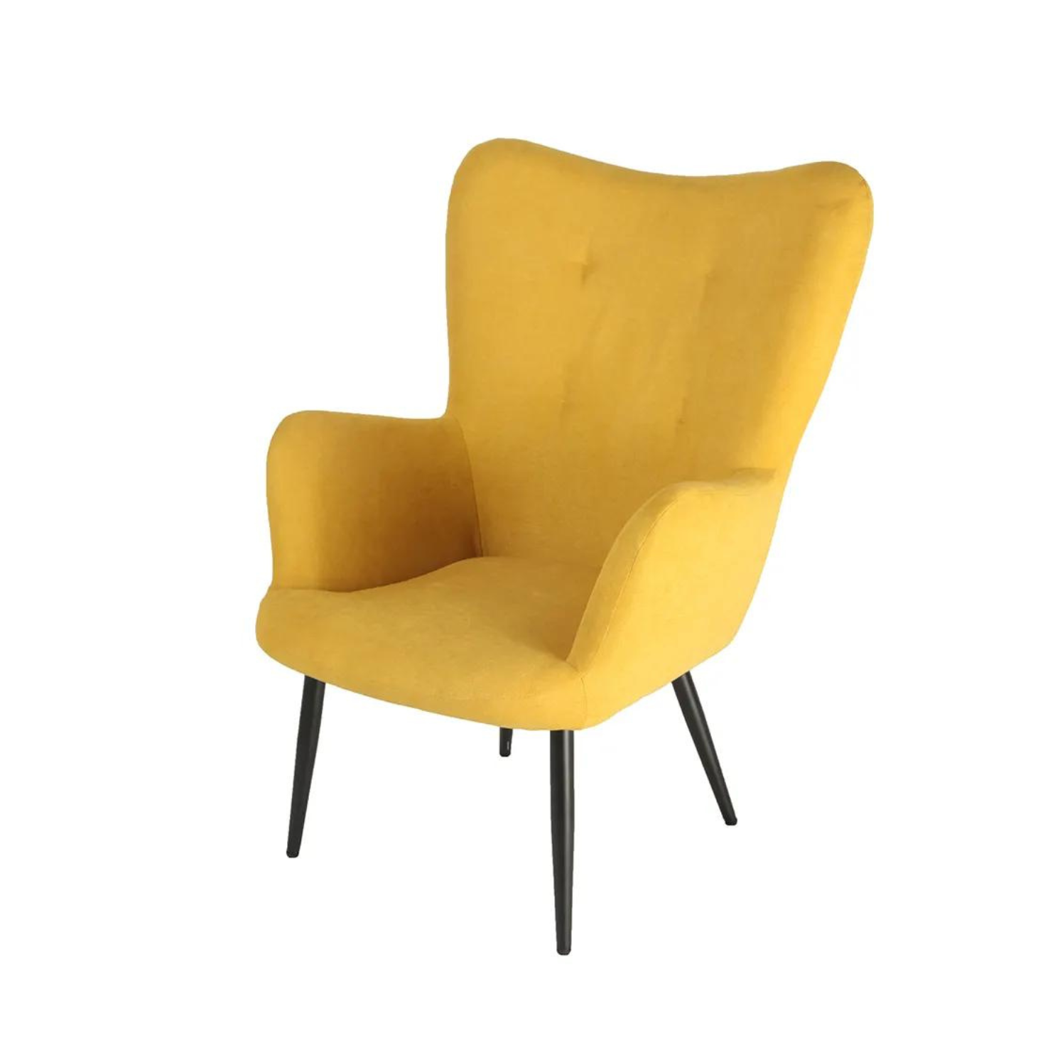 Bethany Armchair Set + Footrest - Mustard