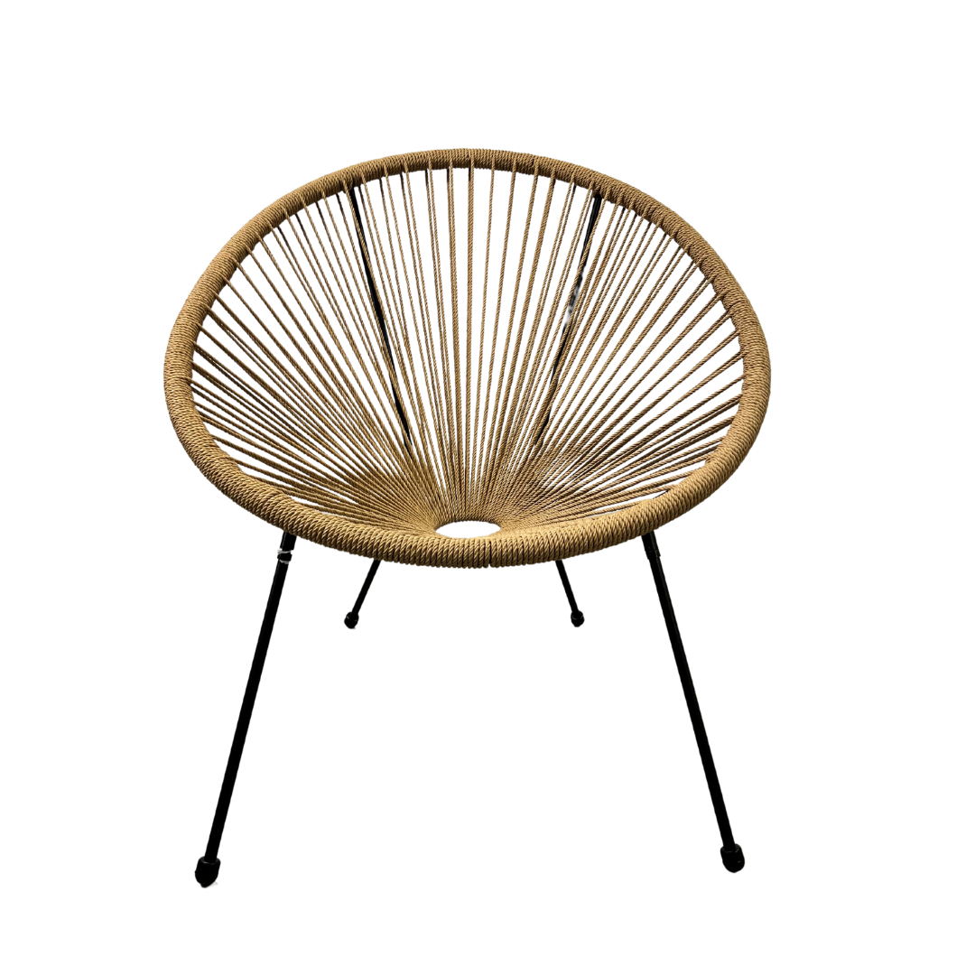 Acapulco Steel Rattan Chair - Rope
