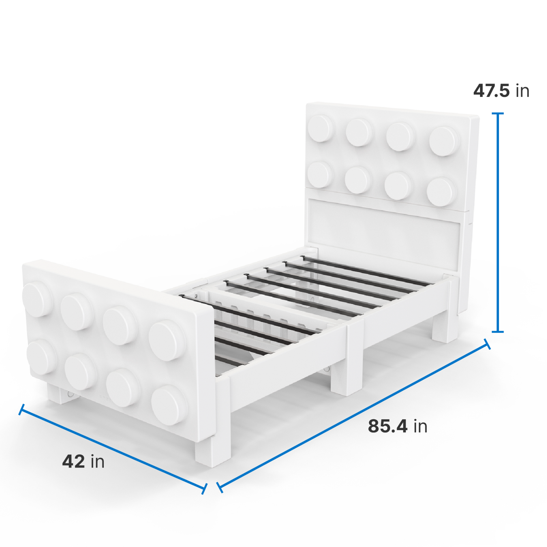 Step 2® Contemporary Builders Twin Bed™ - White
