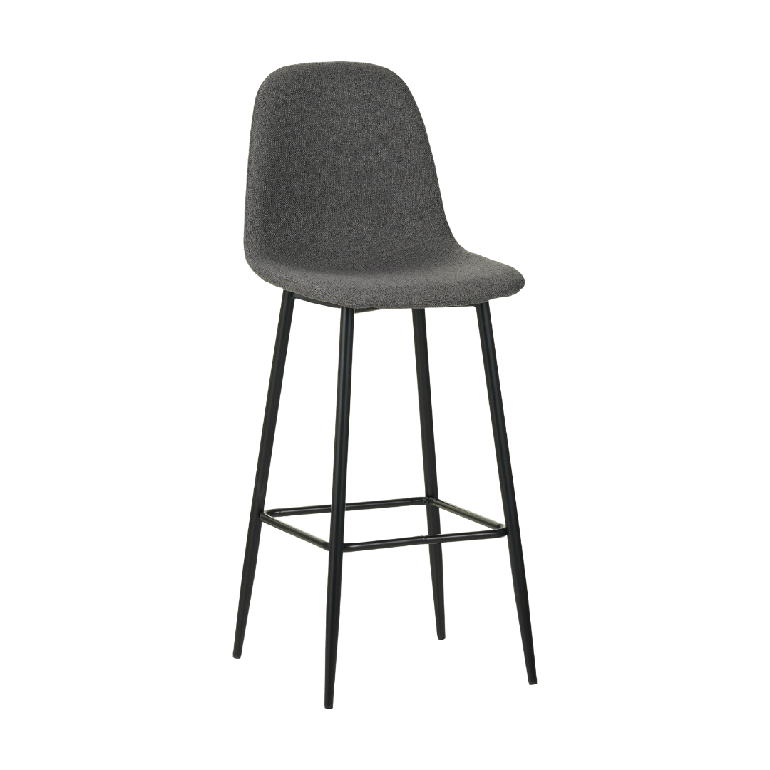 Paula Bar Chair - Dark Grey