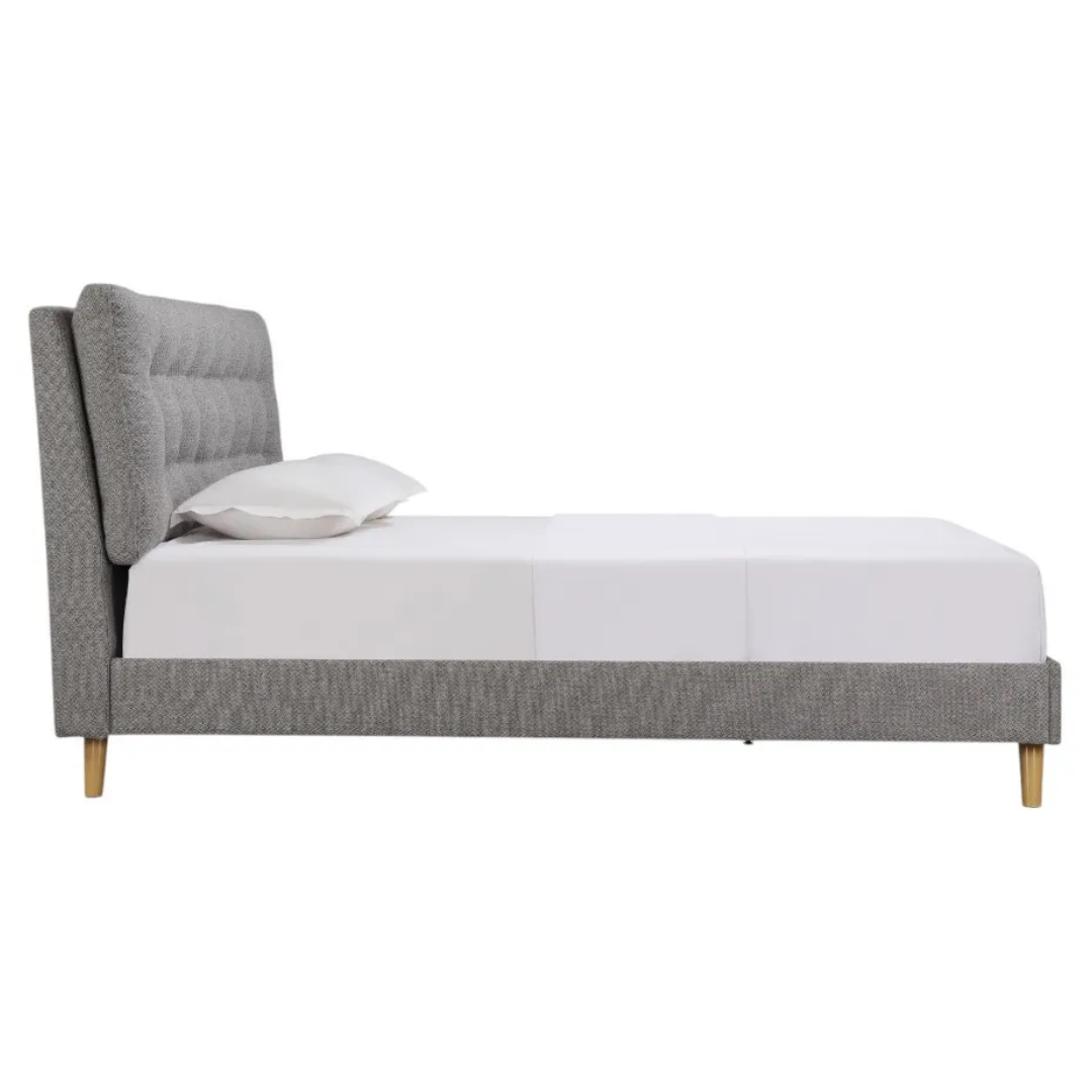 Queen Bed Jiasmin - Grey