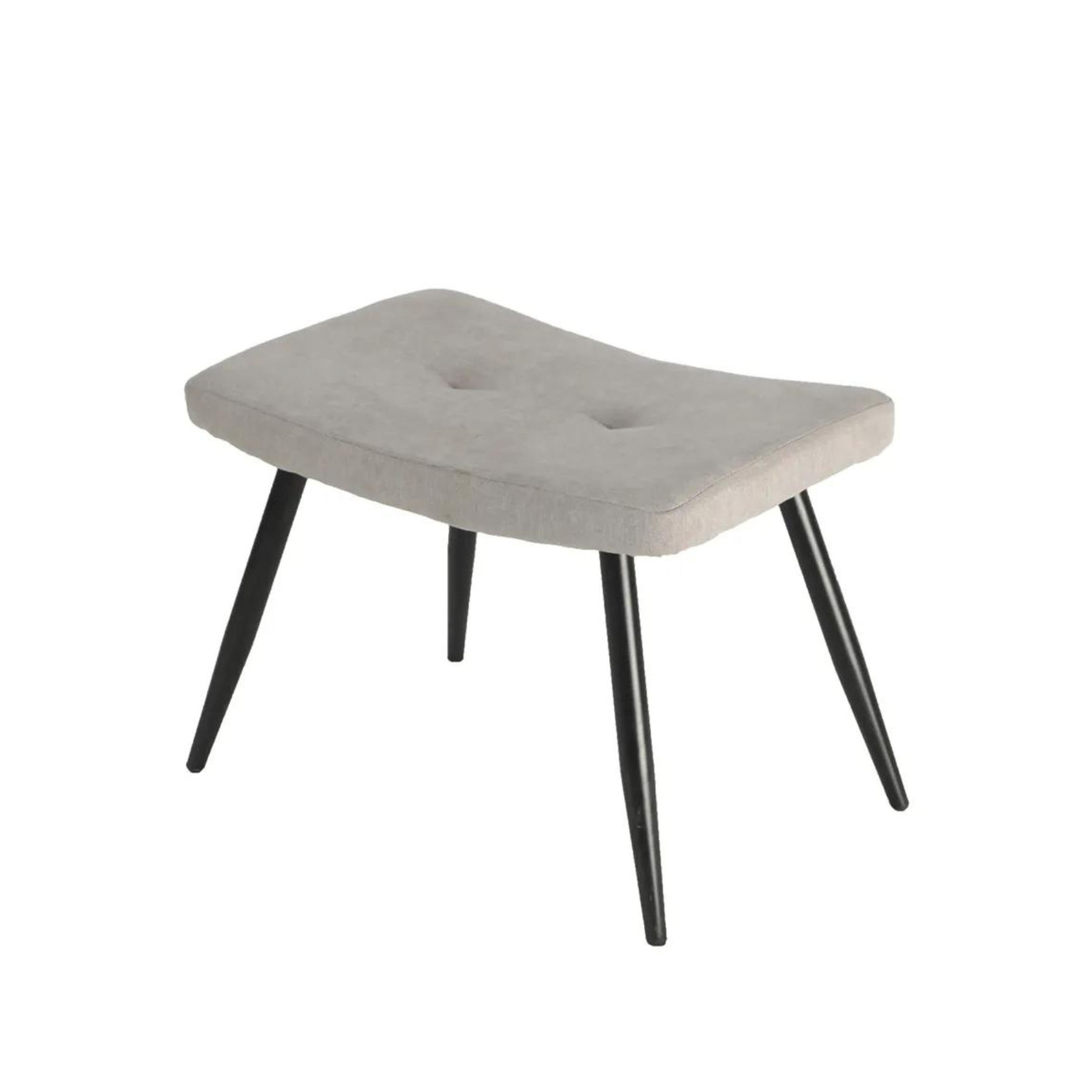Bethany Armchair Set + Footrest - Light Grey