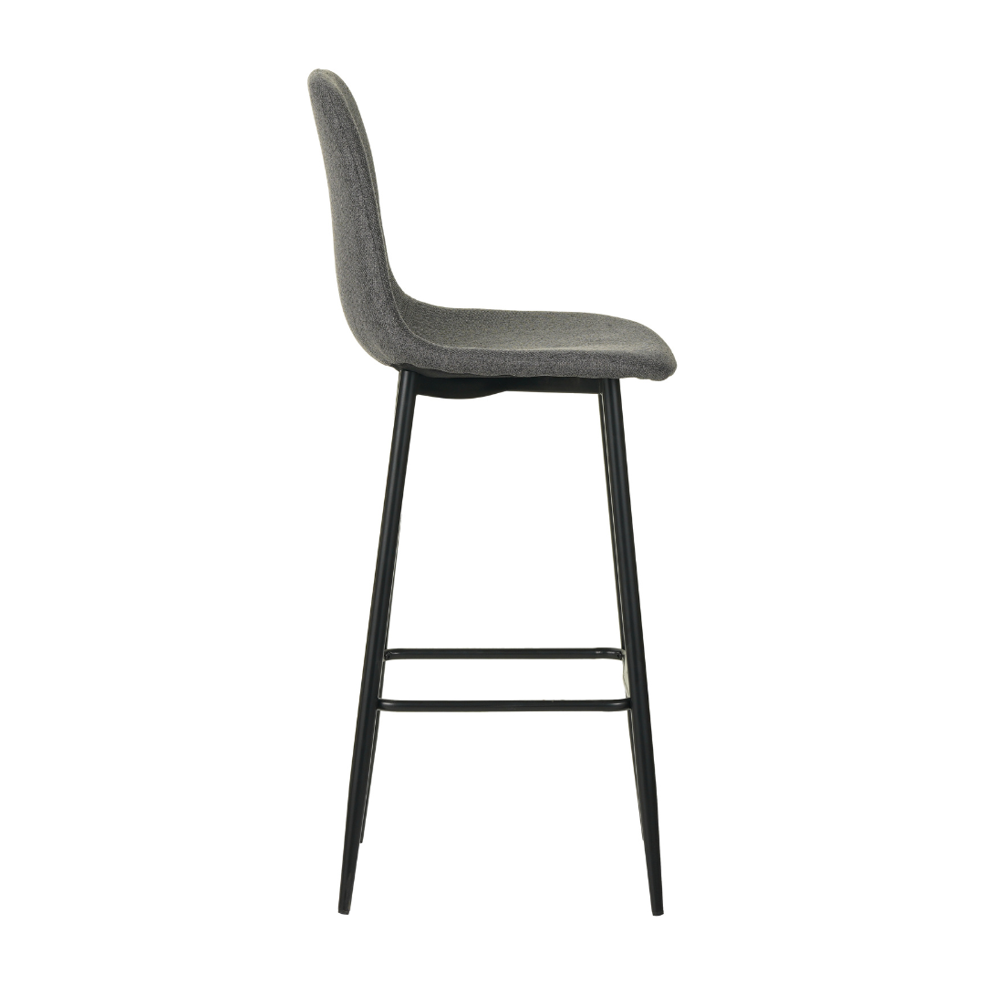Paula Bar Chair - Dark Grey