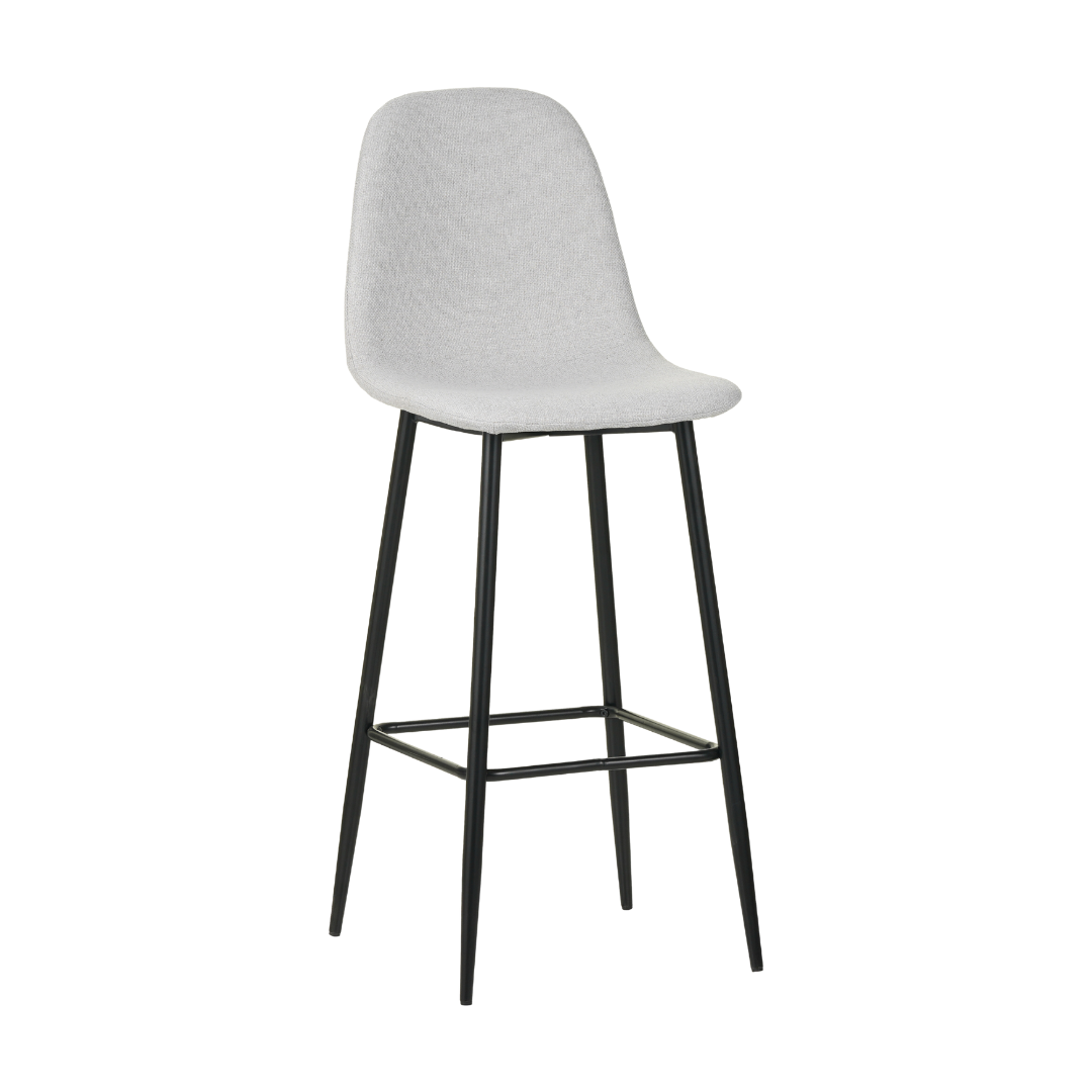 Paula Bar Chair - Light Grey