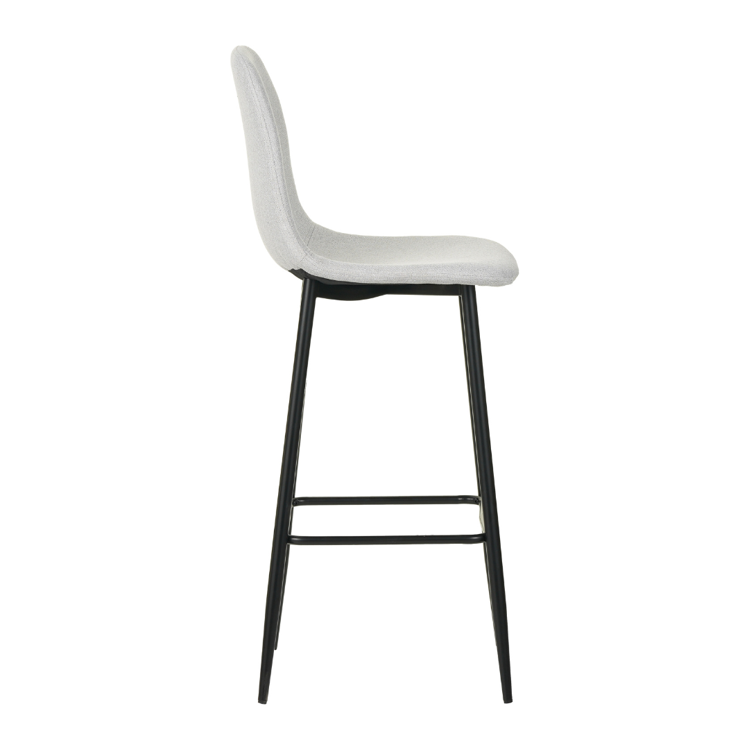 Paula Bar Chair - Light Grey