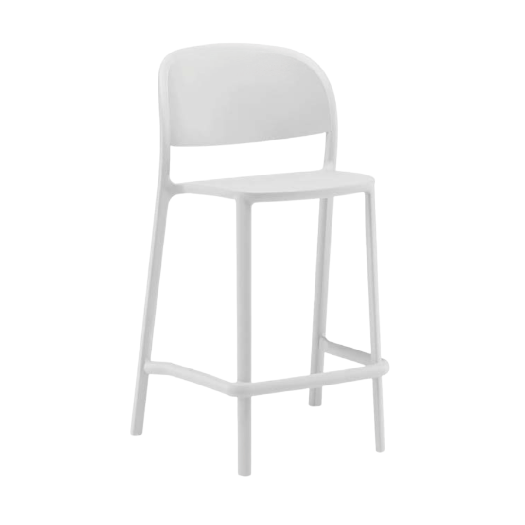 Nidia Bar Chair - White