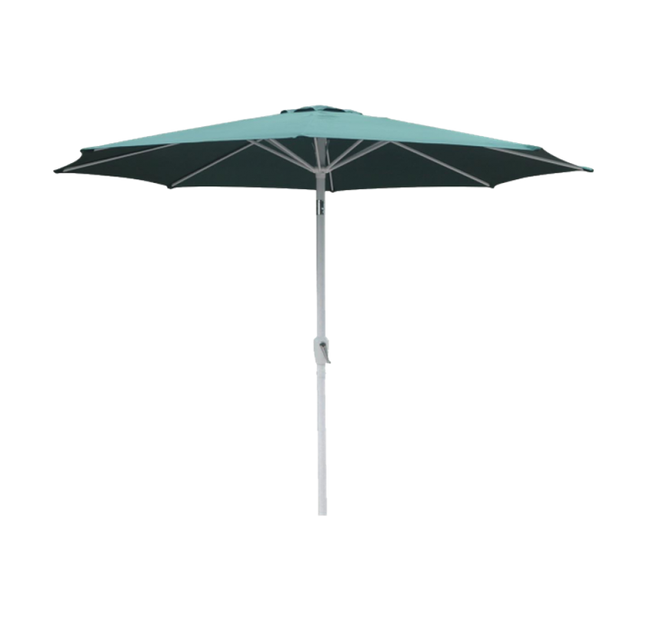 Market Umbrella - Dark Green / White Pole