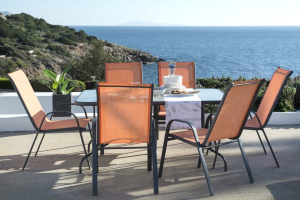 Santiago 7pcs Patio Set (Orange)