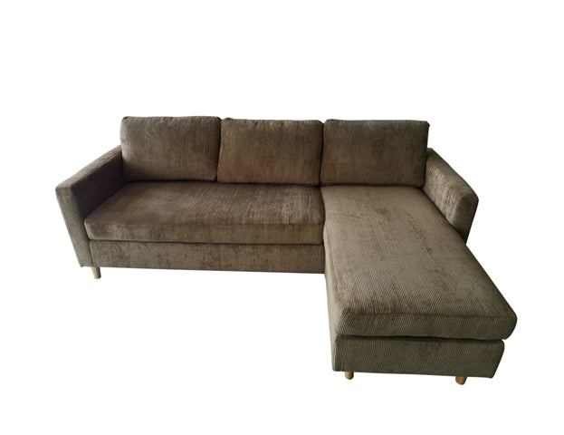 ORLOF CORNER SOFA 219X146X80CM/87X57X31IN BROWN