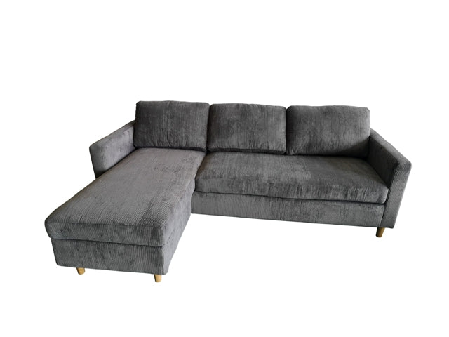 ORLOF CORNER SOFA 219X146X80CM/87X57X31IN GREY