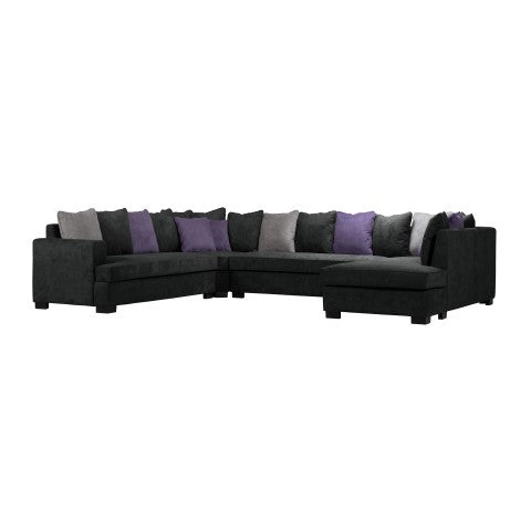 SAMOA SECTIONAL CORNER SOFA 339X266X95CM/133X104X37IN GREY