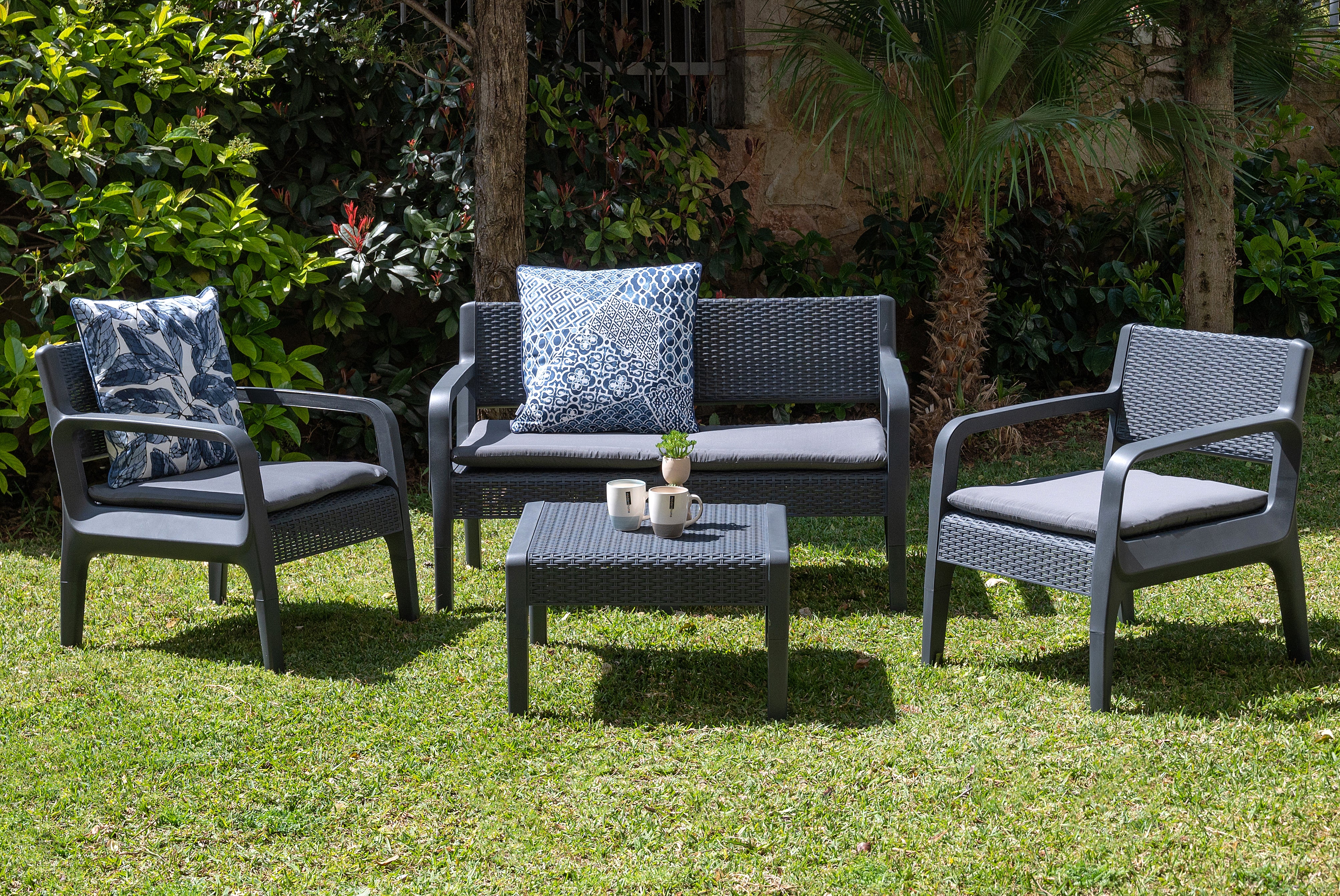 Electra Patio Set 4 pcs. (Black)
