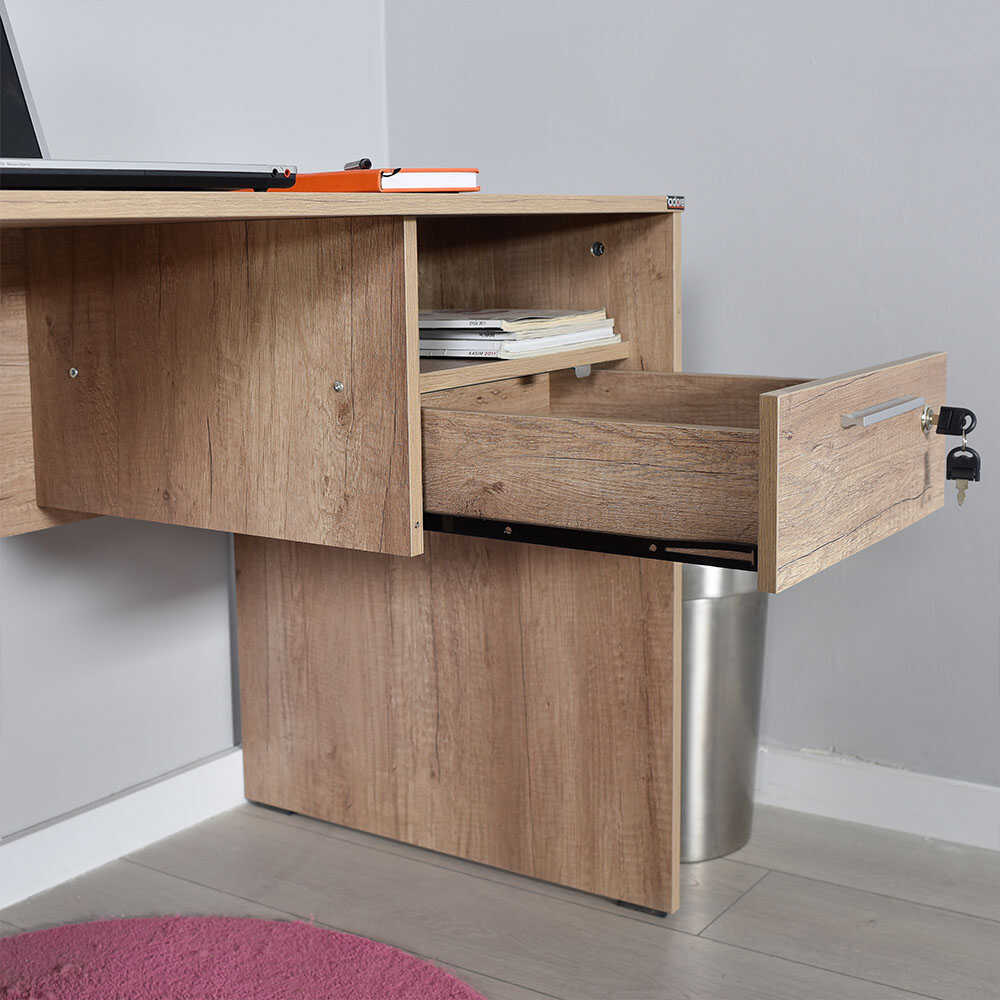 Computer Desk Pasad - Natural
