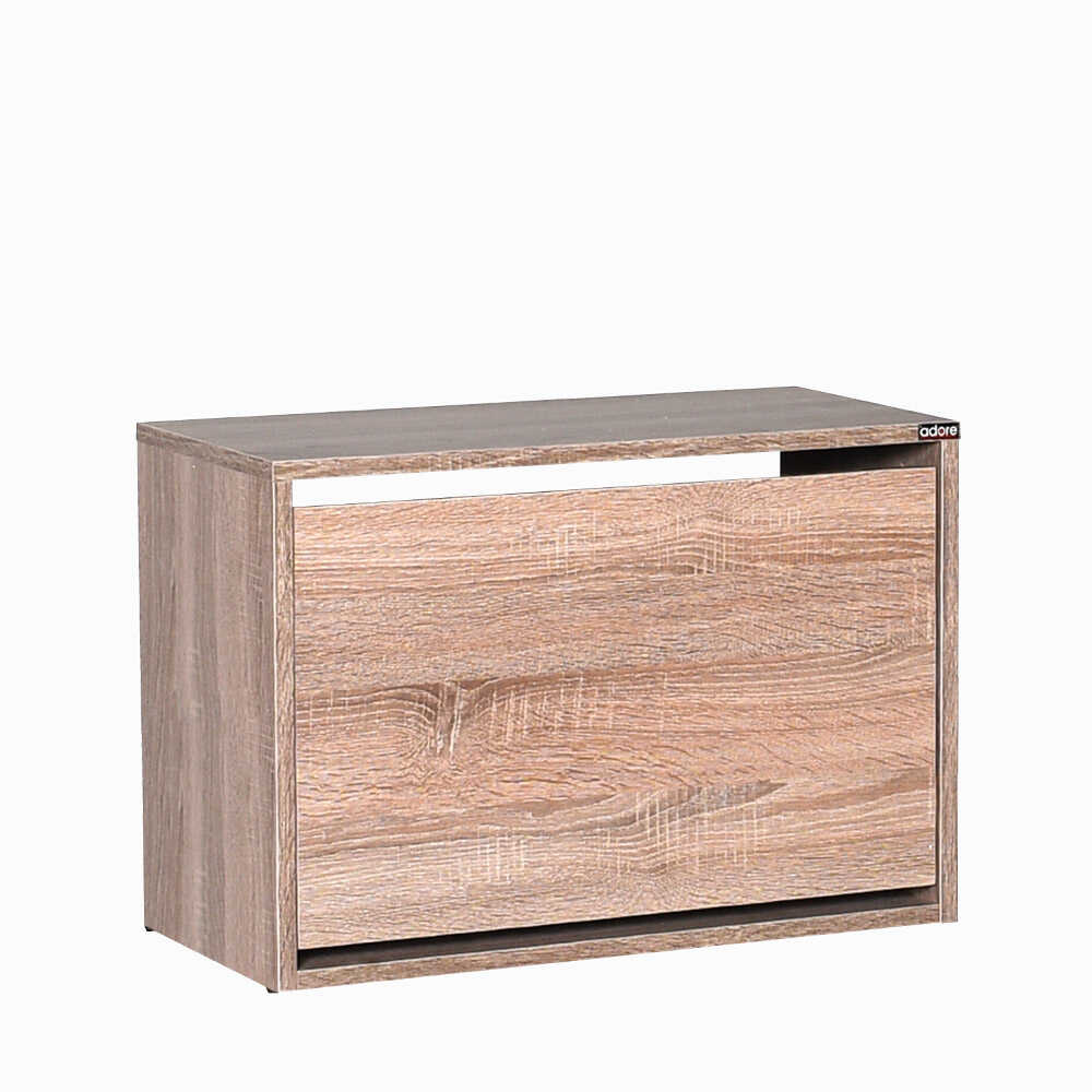 Shoe Cabinet W/Seat & Shoe Storage - Brown