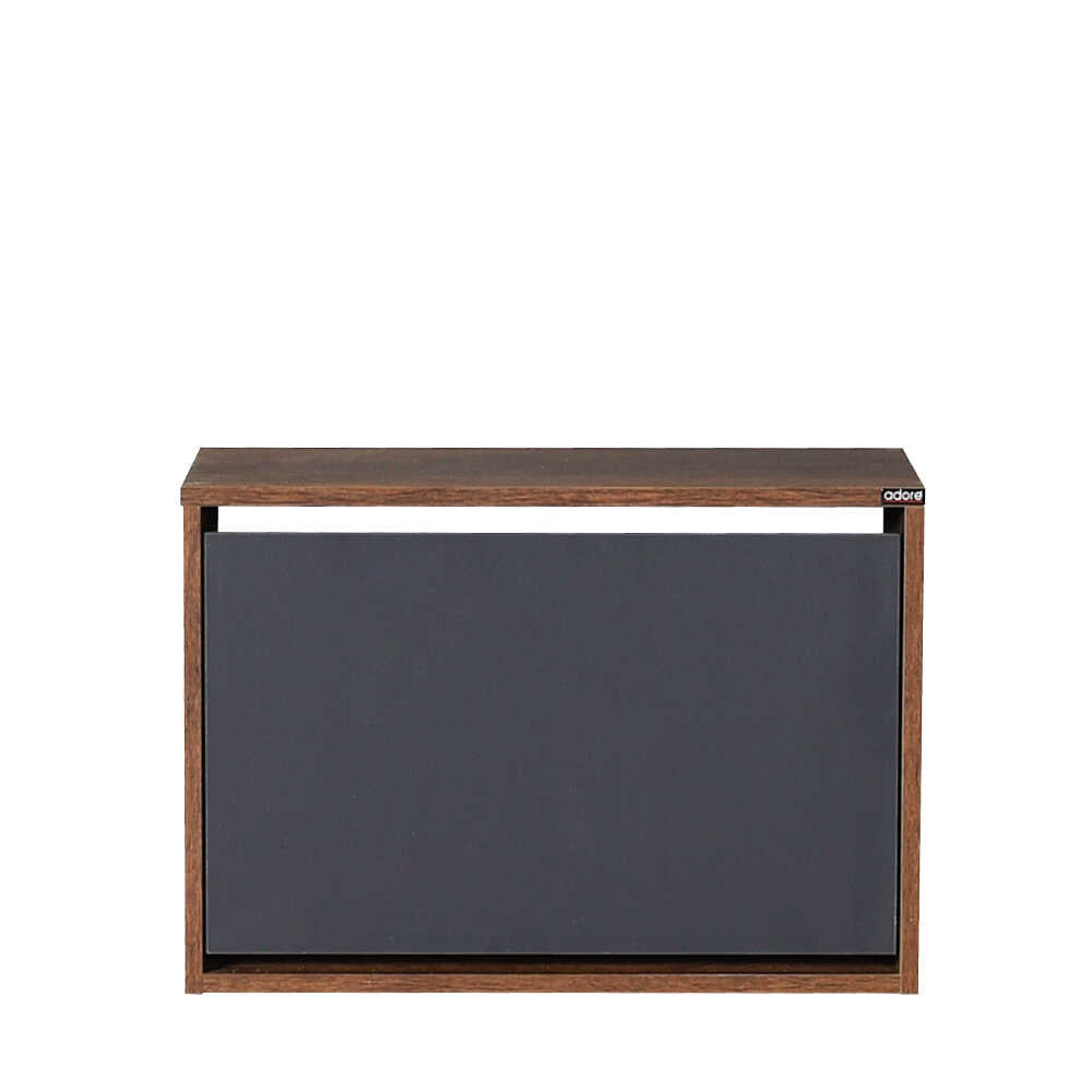 Shoe Cabinet W/Seat & Shoe Storage - Dark Brown