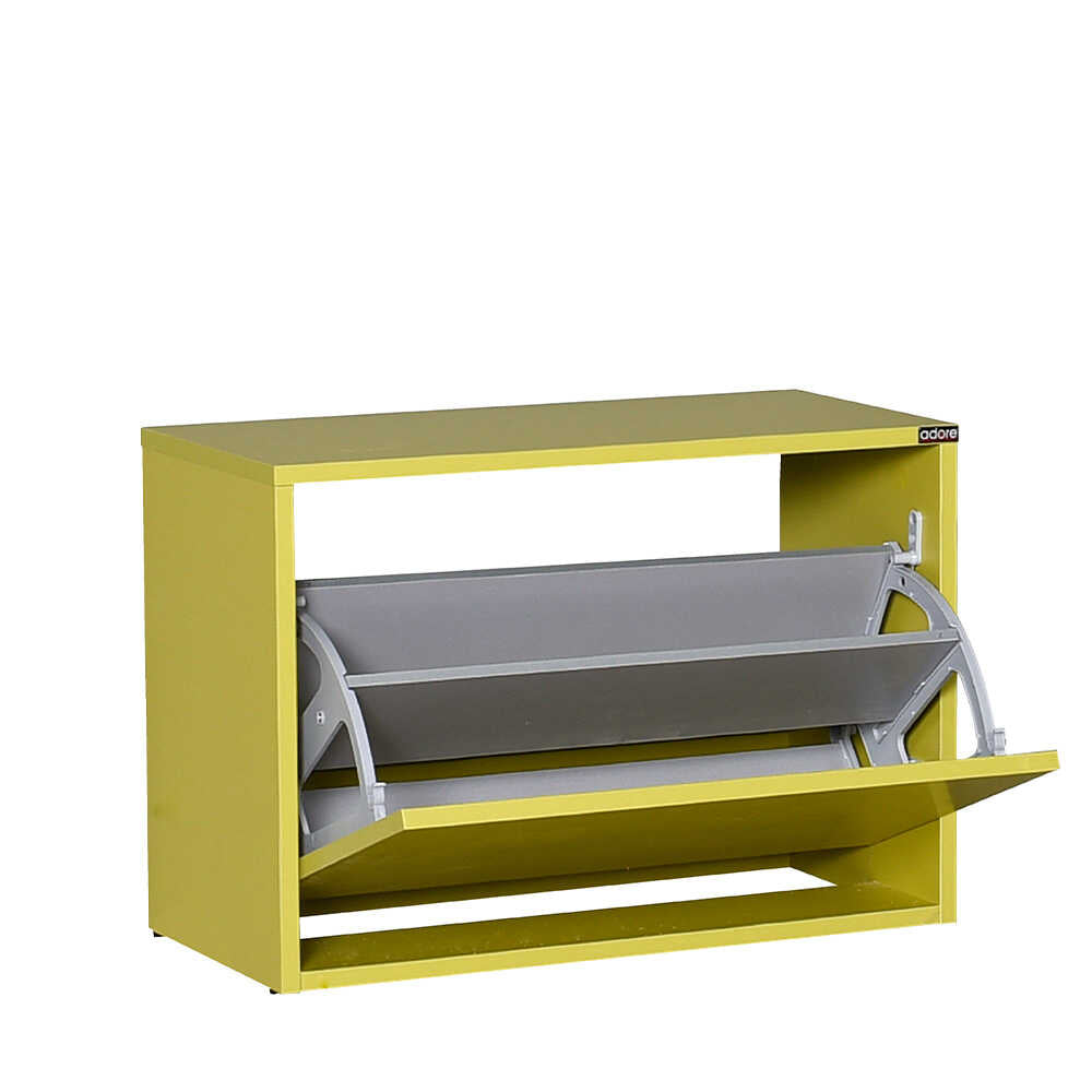 Shoe Cabinet W/Seat & Shoe Storage (Green)