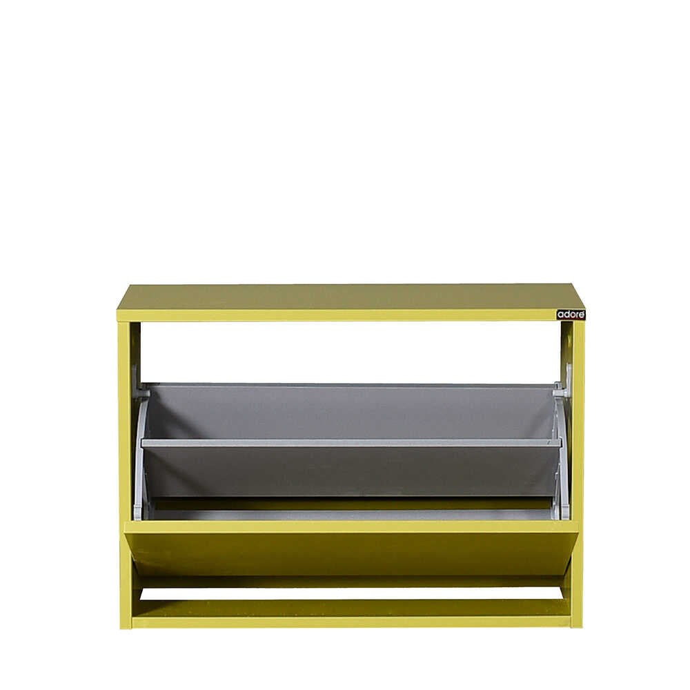 Shoe Cabinet W/Seat & Shoe Storage (Green)