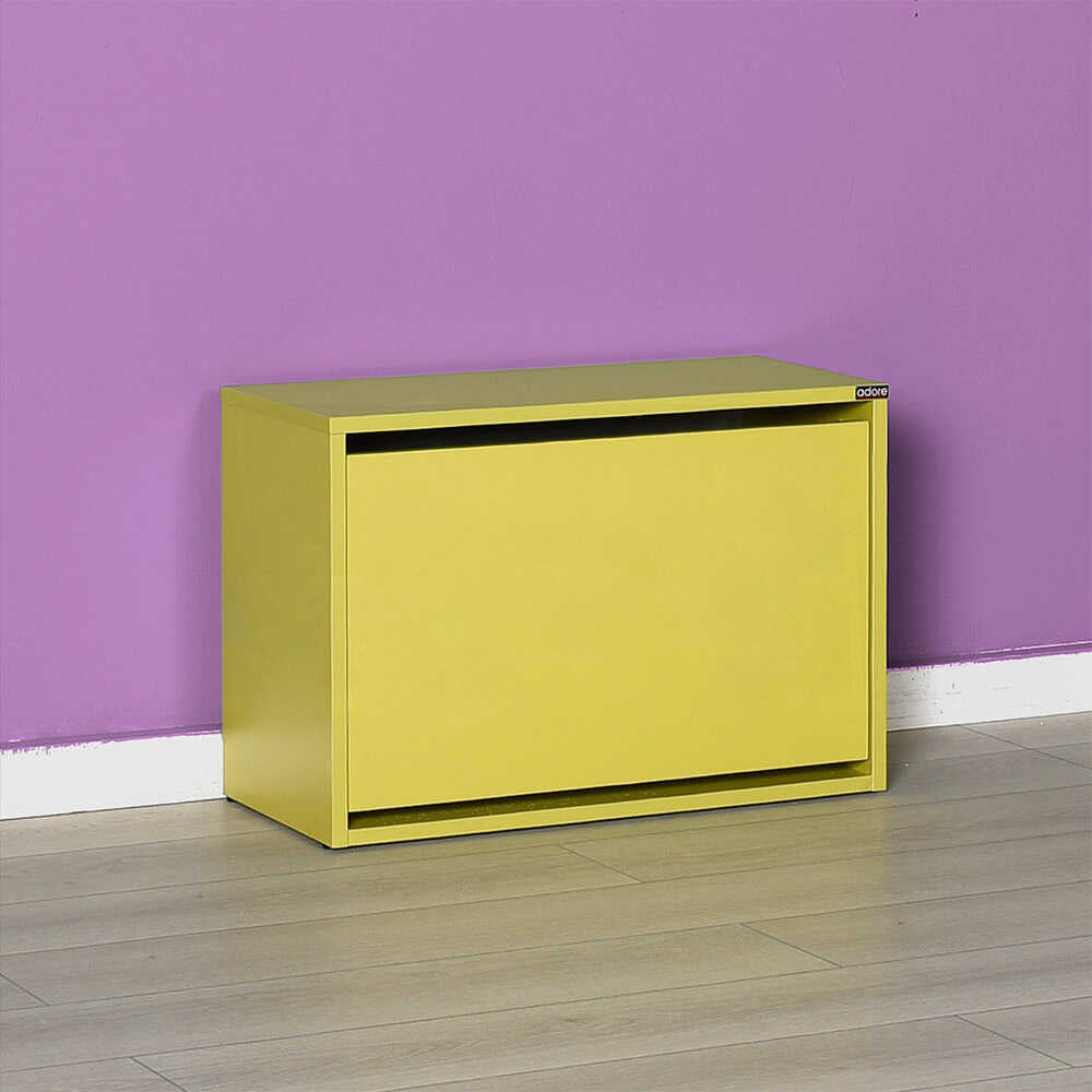 Shoe Cabinet W/Seat & Shoe Storage (Green)