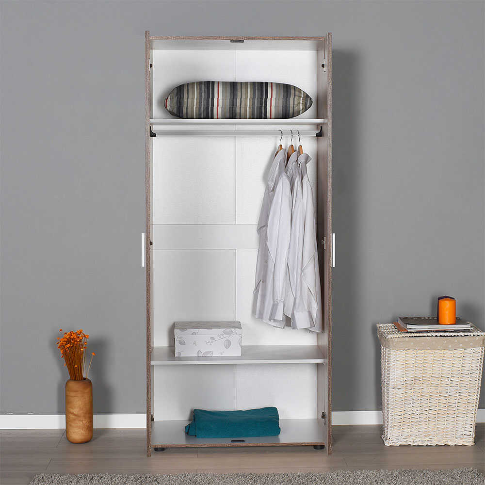 Trend Wardrobe W/Two Doors - Brown
