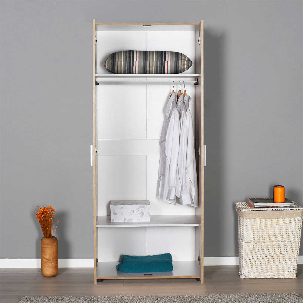 Trend Wardrobe W/Two Doors - Natural