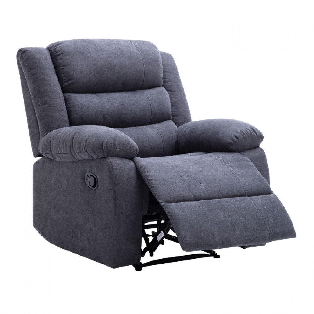 Cross Recliner Single Sofa - Dark Grey