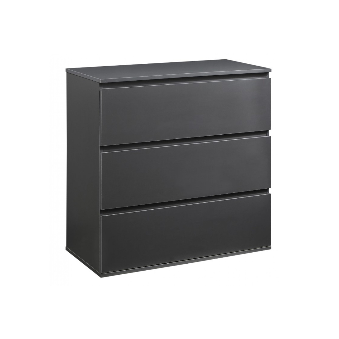 Porcia 3 Dreawers Chest - Dark Grey