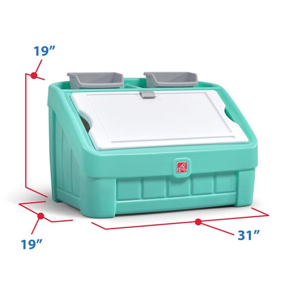 Step 2® 2-in-1 Toy Box & Art Lid™ - Mint