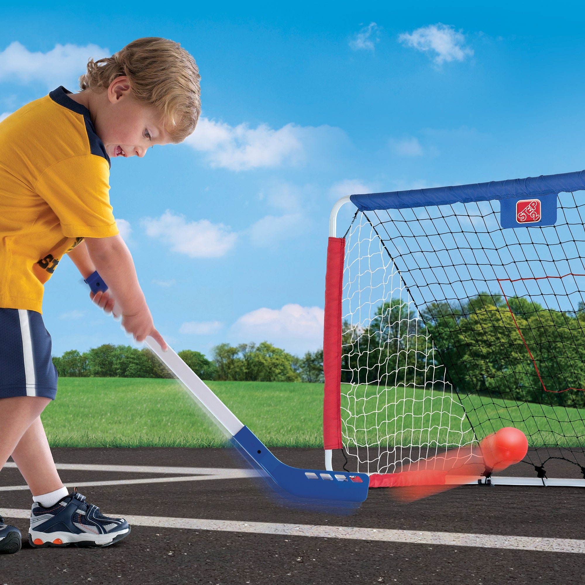 Step 2® Kickback Soccer Goal & Pitch Back™