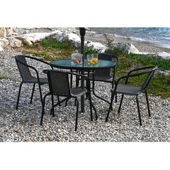 Arturo Patio Set - 4 Chairs (Round Table)
