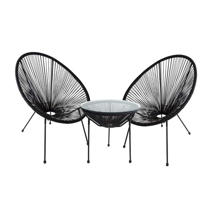 Acapulco Set - Black (3 pcs.)