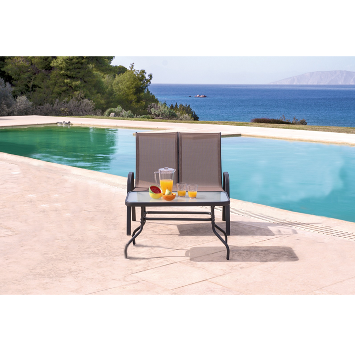 Santiago Double Chair Set - Brown (2 pcs.)