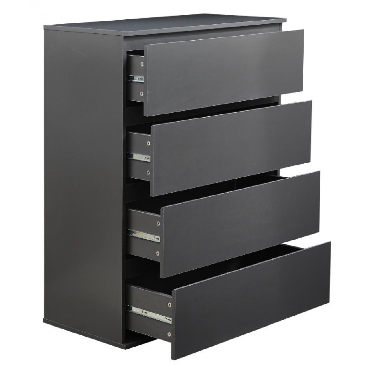 Porcia 4 Dreawers Chest - Dark Grey