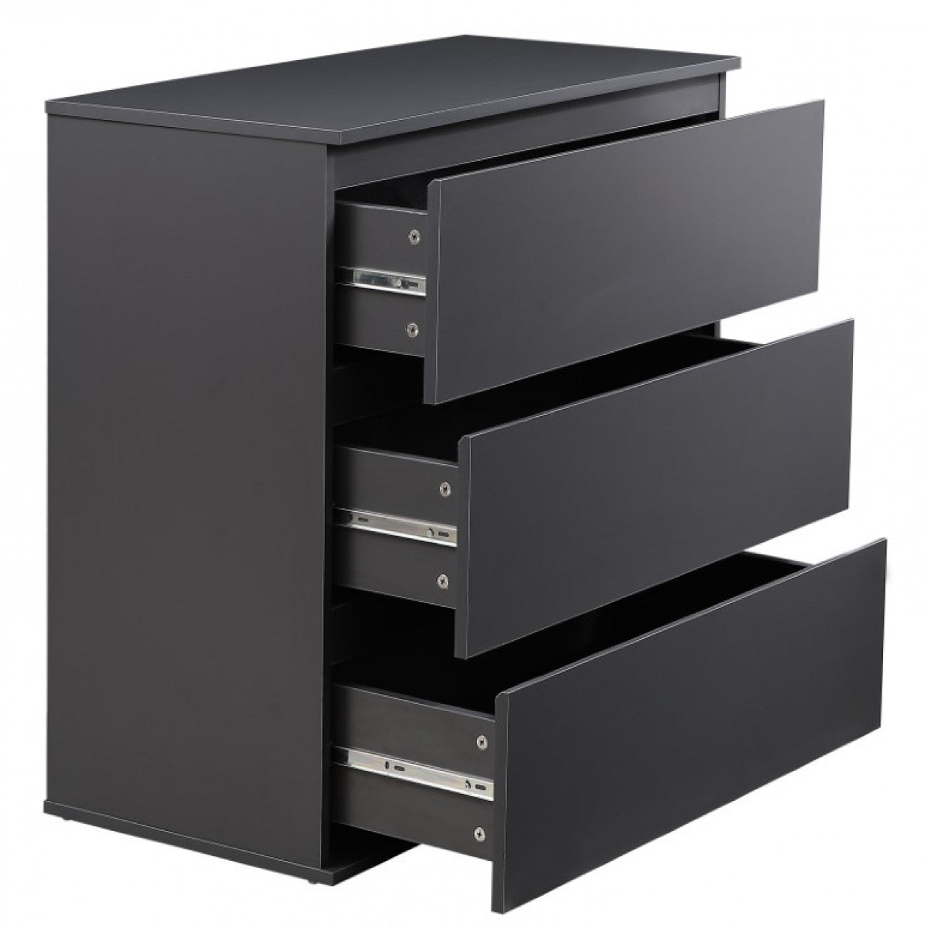 Porcia 3 Dreawers Chest - Dark Grey
