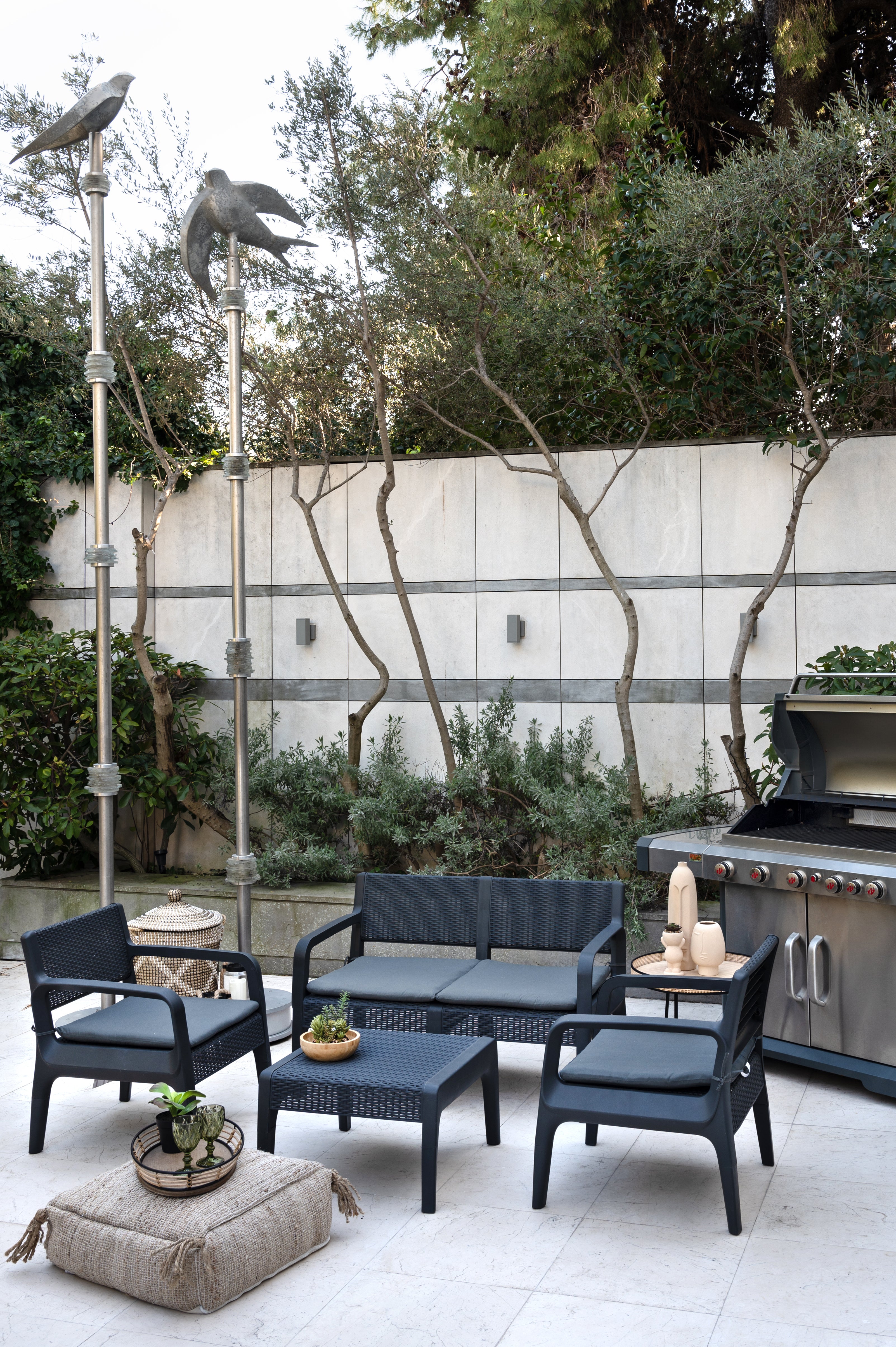 Electra Patio Set 4 pcs. (Black)