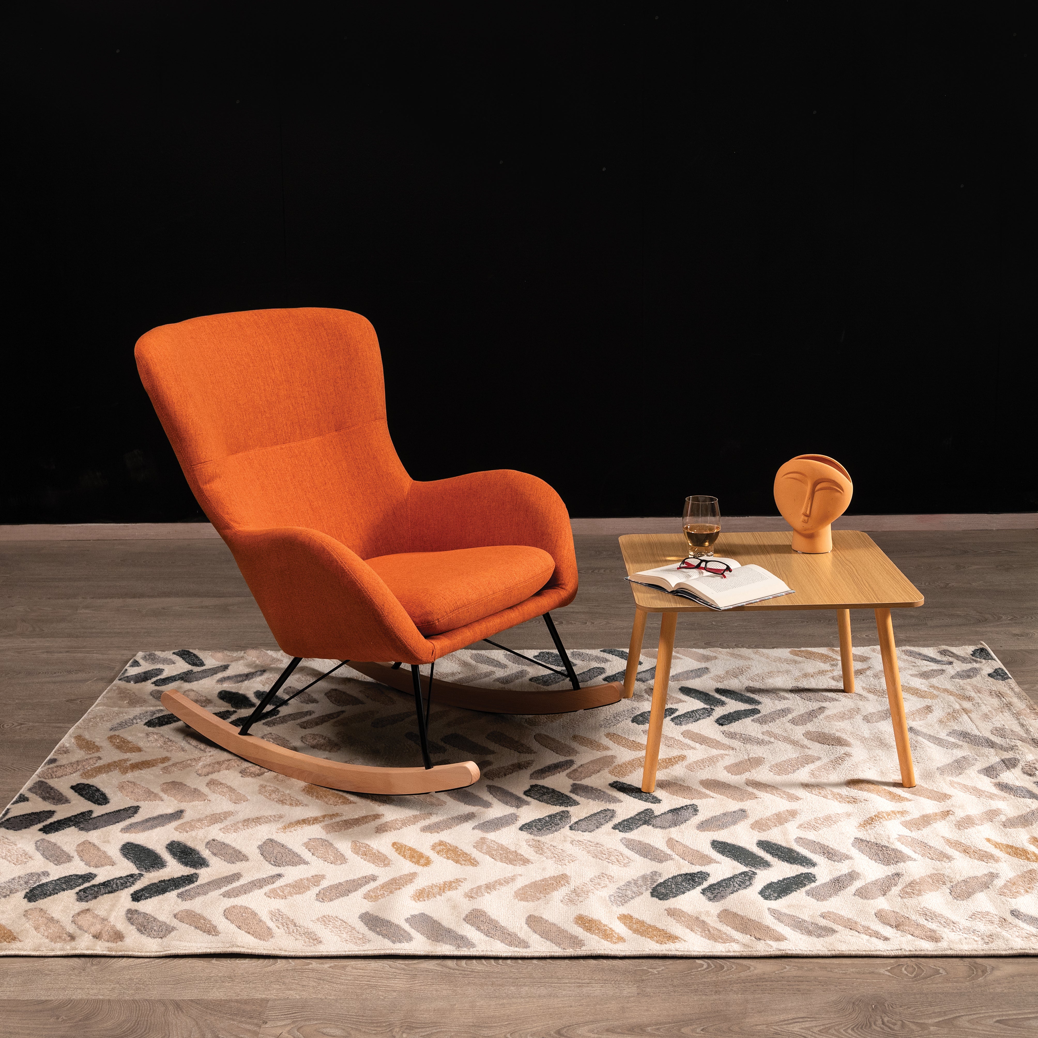 Rocking Chair Augusta - Orange