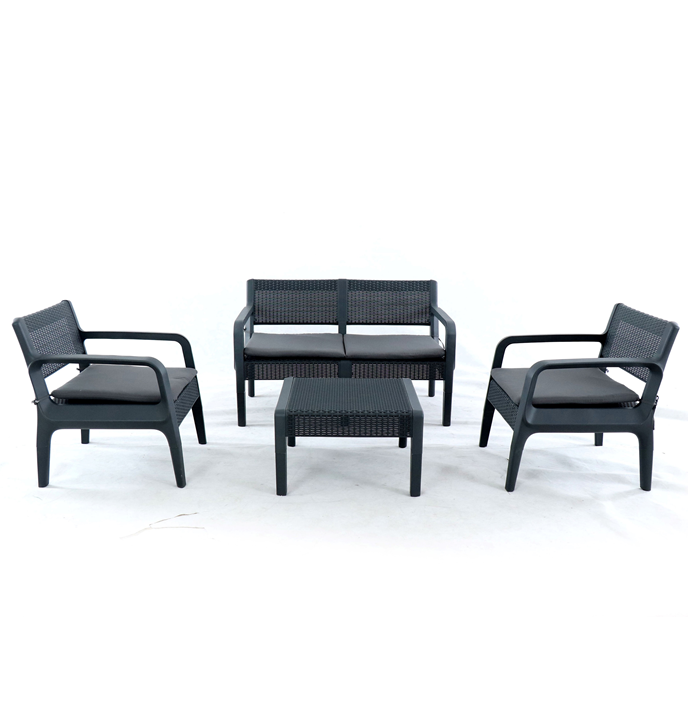 Electra Patio Set 4 pcs. (Black)