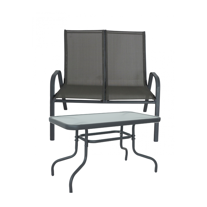 Santiago Double Chair Set - Grey (2 pcs.)