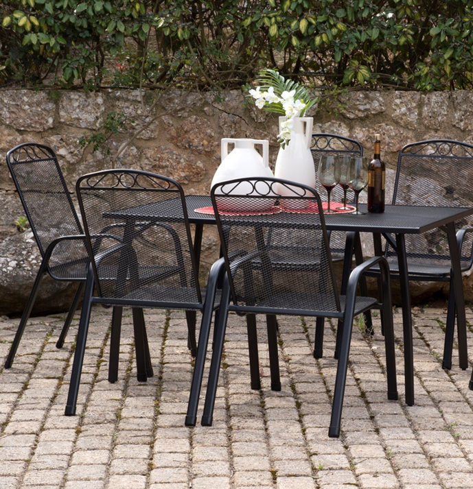 HARVEY STEEL PATIO SET (7PC)