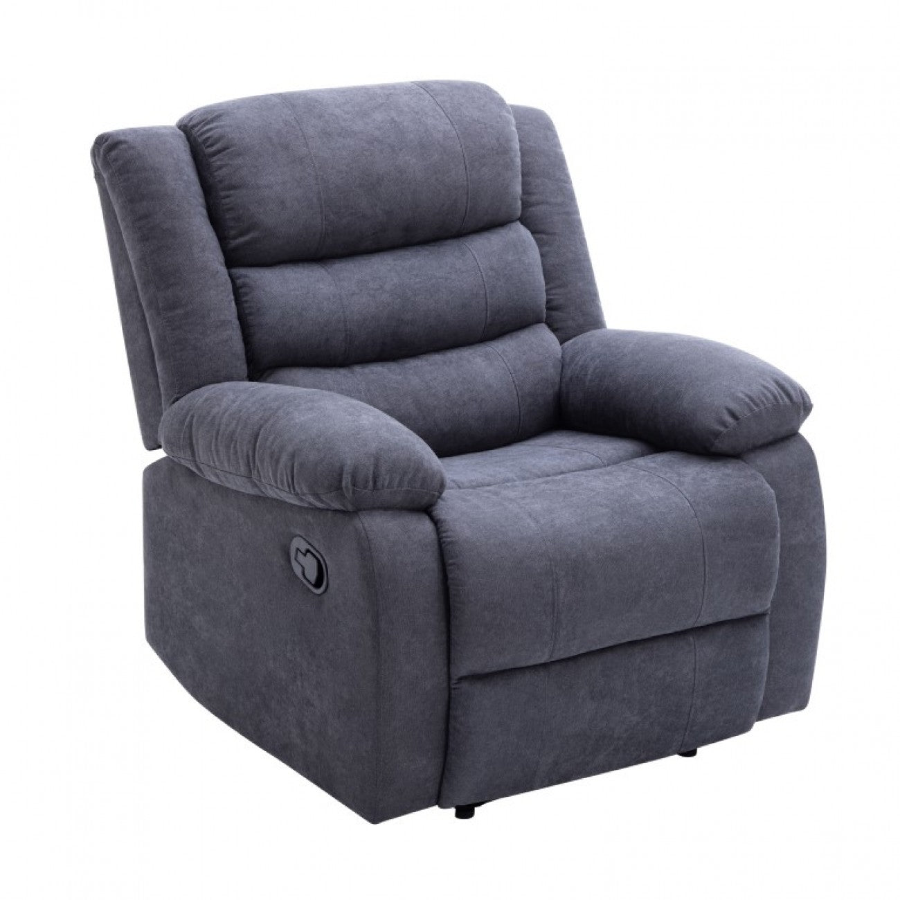Cross Recliner Single Sofa - Dark Grey