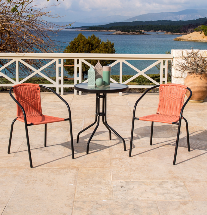 Bistro Set - Orange 3 pcs.