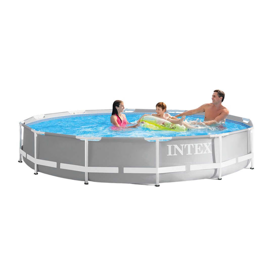 Intex - Above Ground Pool (12FT X 30IN) w/ Filter Pump