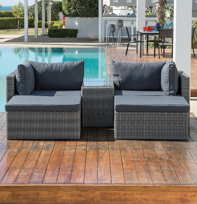 Valencia Corner Sofa Patio Set - 5 pcs.